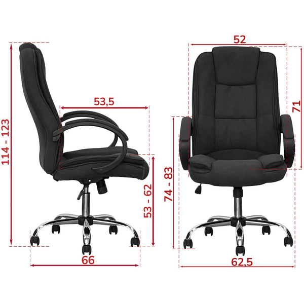 Кресло офисное SITUP RAPID CHROME (ткань Black)