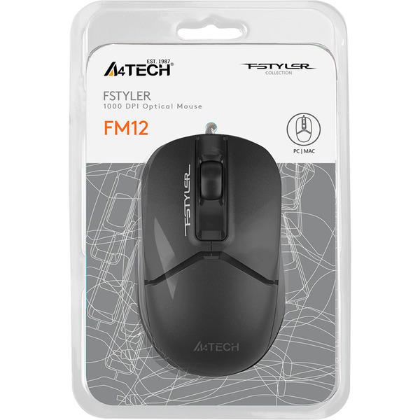 Мышь A4Tech Fstyler FM12 (черный)