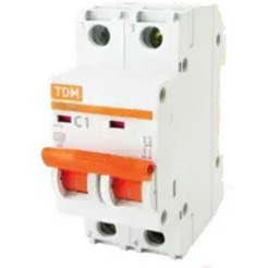 Выключатель автоматический TDM ВА 47-29 2Р 5А (C) 4.5кА SQ0206-0088