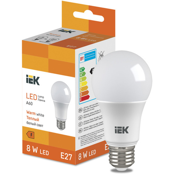 Лампочка IEK LED Bulb A60 710lm 3000K E27