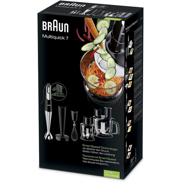 Блендер погружной BRAUN MQ787 (черный)