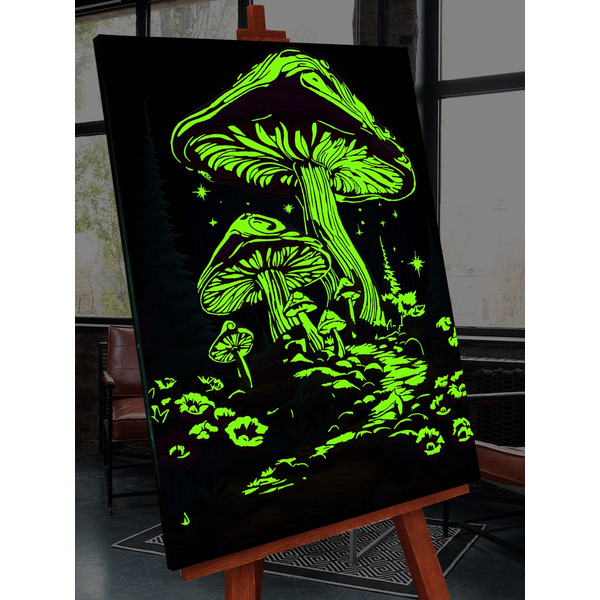 Картина по номерам Флюид Фантазийные грибы 40x50 FHR0429