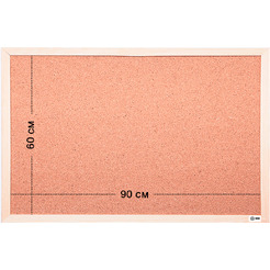 Доска пробковая Cactus CS-CWBD-60X90