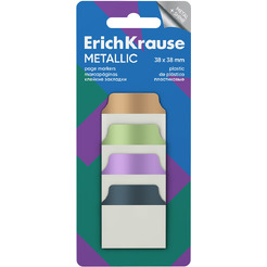 Клейкие закладки Erich Krause Metallic 65139