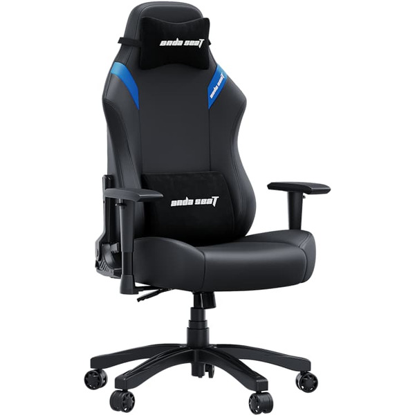 Игровое кресло AndaSeat Luna L, черный/синий (AD18-44-BS-PV)