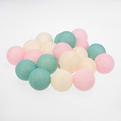 Тайские фонарики NEON-NIGHT 303-078 Перламутр 3.5 м, 20 LED теплый белый