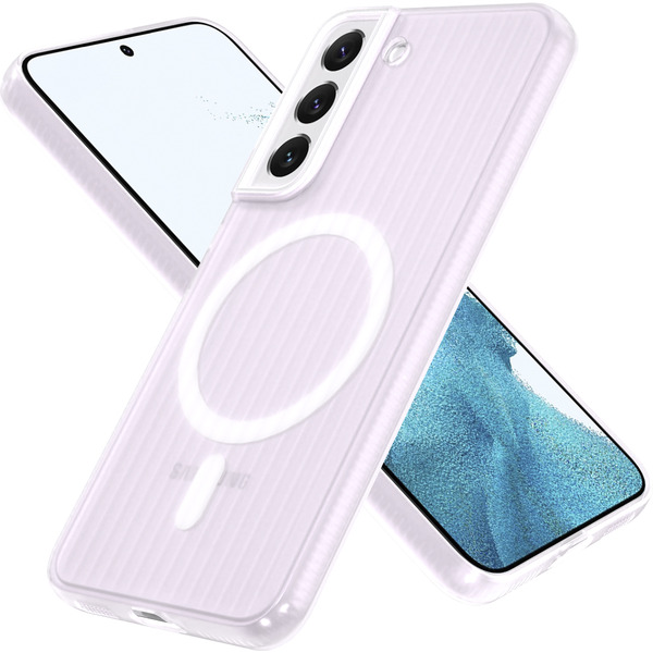 Задняя накладка CASE Translucent Strip Samsung Galaxy S22, белый