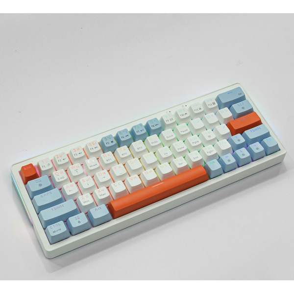 Клавиатура Cyberlynx ZA63 Pro (White,blue,orange, TNT Yellow)