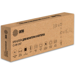 Кронштейн для монитора/ноутбука Cactus CS-VM-LH07-BK