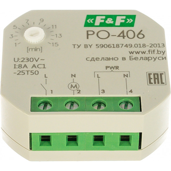Реле времени F&F PO-406 EA02.001.019