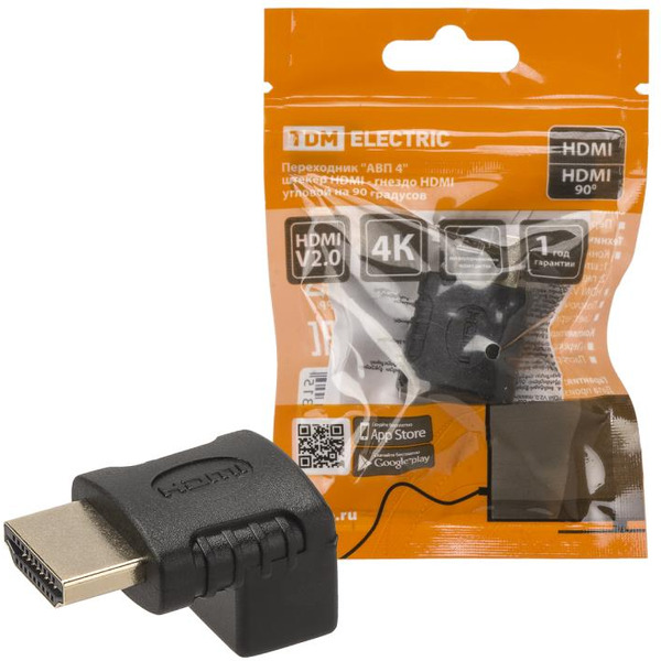 Переходник TDM Electric HDMI - HDMI SQ4040-0104 (угловой)