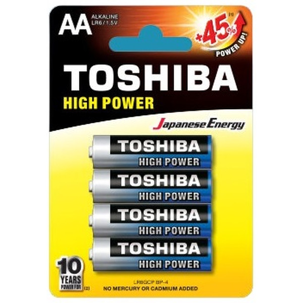 Элемент питания TOSHIBA High Power АА LR06 BP4