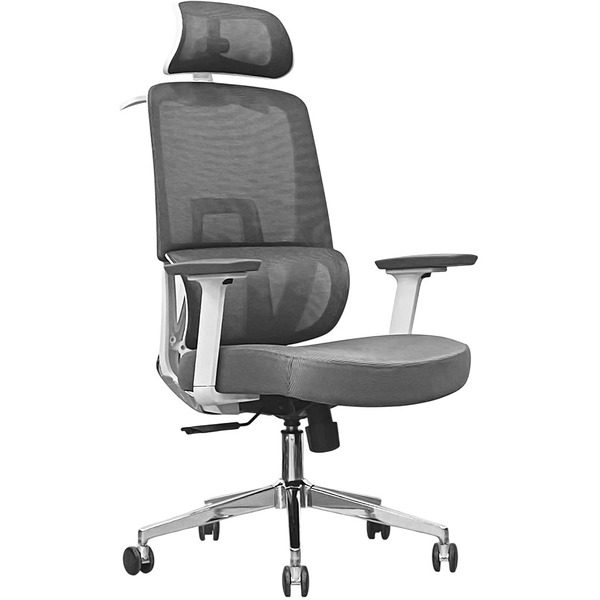 Кресло офисное SITUP CARBON WHITE chrome (сетка Grey/ Grey)