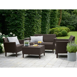 Комплект садовой мебели Keter Salemo 2-sofa Set 258966 (коричневый)