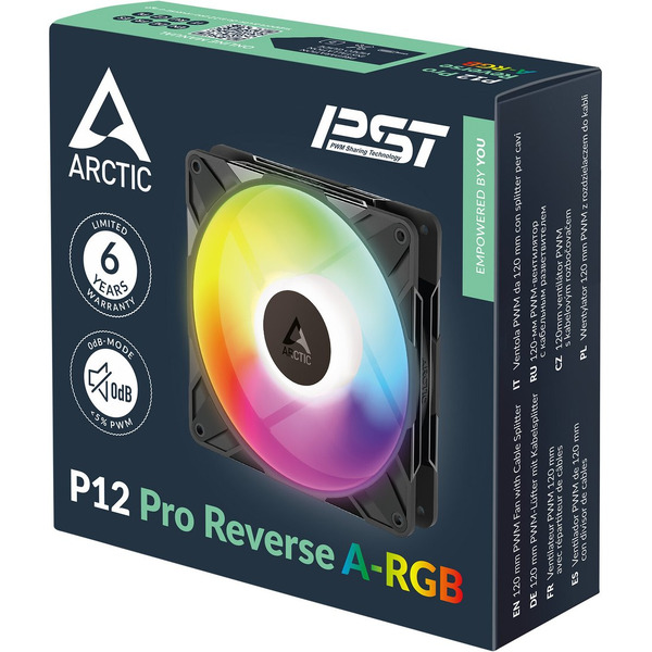 Вентилятор для корпуса Arctic P12 Pro Reverse A-RGB ACFAN00322A