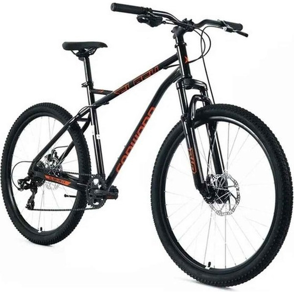 Велосипед Forward FLASH CX 26 (8ск., 17") 2025, черный/оранжевый