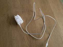 Зарядное устройство Atomic MOTION G202 GAN 20W 2-порта USB (A+C) с кабелем USB (С-L) 1.5 метра, цвет белый | 10.204