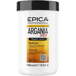 Маска для придания блеска с маслом арганы EPICA Professional Argania Rise Organic (1000 мл)