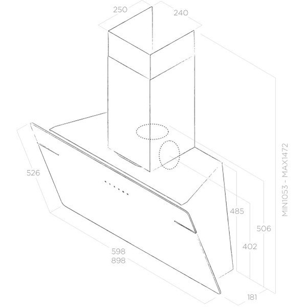 вытяжка Elica L'essenza WH/A/90