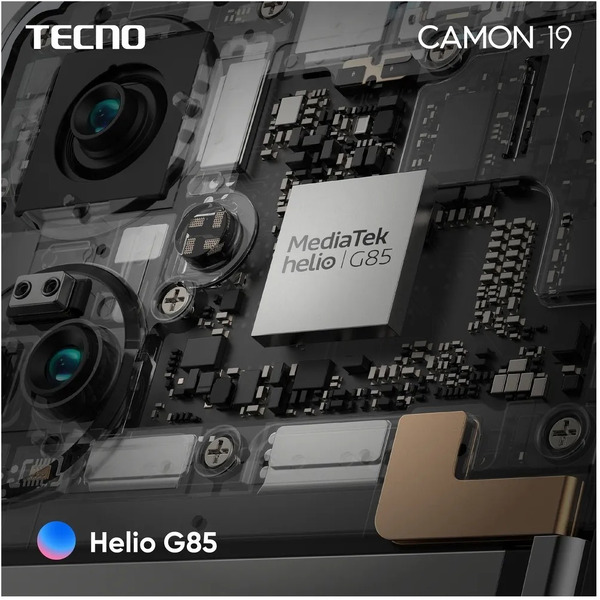 Смартфон TECNO Camon 19 (CI6n) 6GB/128GB (эко черный)