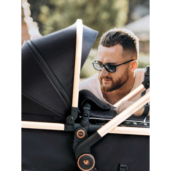 Детская универсальная коляска Sweet Baby Ranger 3в1 (Neo Black Gold)