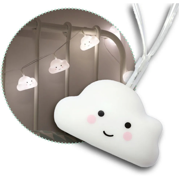 Светильник-Ночник детский светодиодная лента REER String Light lumilu Облака