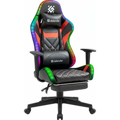 Игровое кресло Defender Lumos (Черный/Красный) 64673