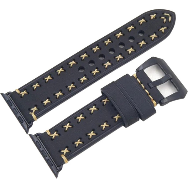 Ремешок Bingo Leather Cross для APPLE Watch Темно-синий