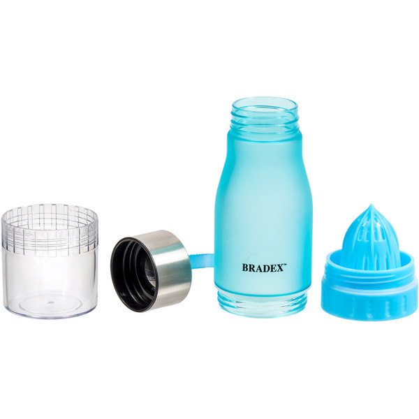 Бутылка для воды с соковыжималкой BRADEX SF 0521 (голубой)