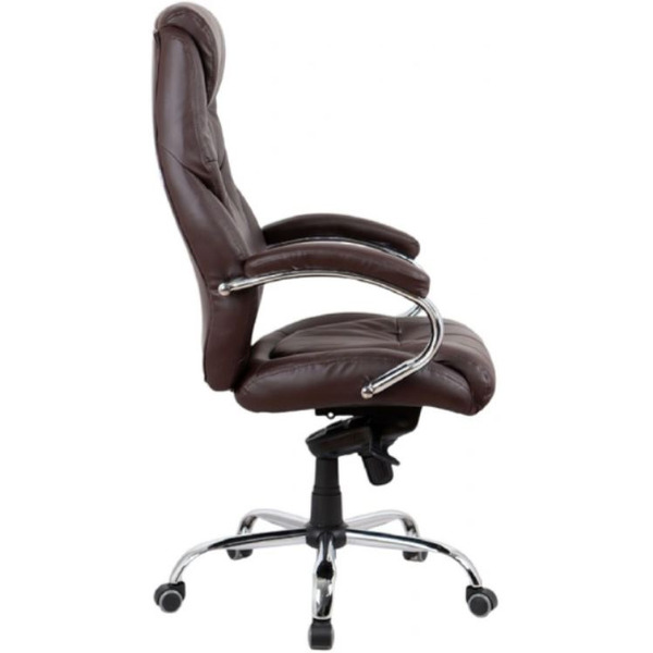 Офисное кресло King Style SHL-9-2 Tonpo PU Chrome (коричневый)