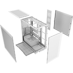 Корпус 1stPlayer Mi8 MI8-WH-3FC7R-W-1FC7-W (белый)