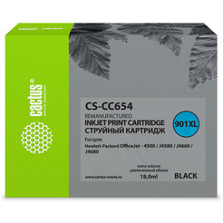 Картридж струйный Cactus CS-CC654 №901 (черный)