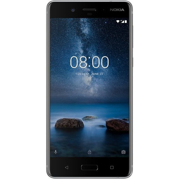 Смартфон NOKIA 8 стальной (11NB1S01A09)
