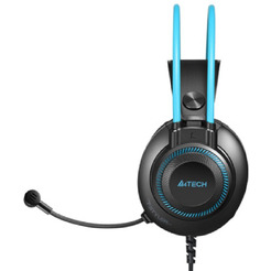 Наушники A4Tech Fstyler FH200U (черный/голубой)