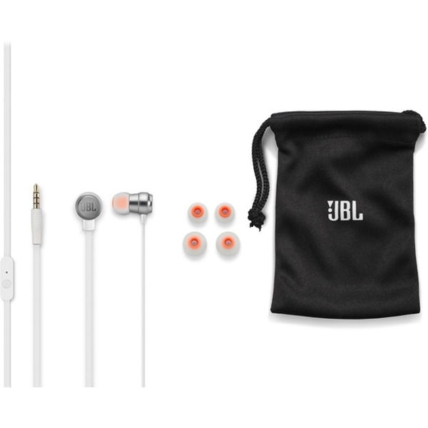 Наушники JBL T280A серебрянные