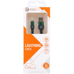 Кабель DigitalPart LC-309 USB Type-A - Lightning (1 м, зеленый)