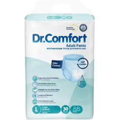 Впитывающие подгузники (трусы) для взрослых Dr.Comfort Jumbo Adult Pant Jumbo pack Large-30 30шт