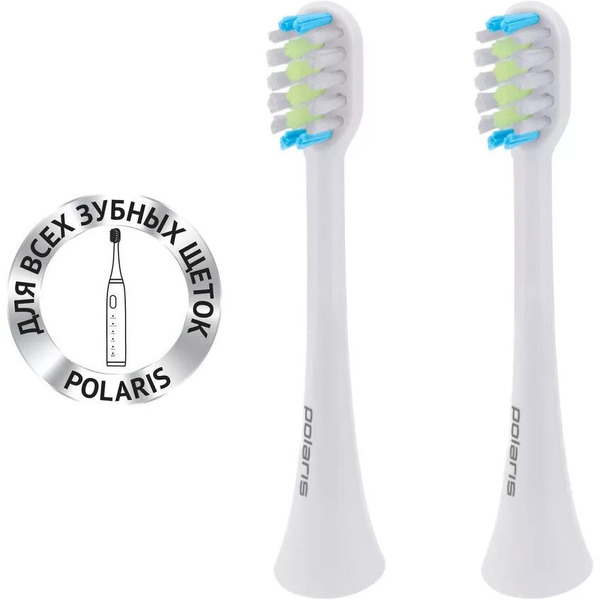 Сменные насадки для щетки POLARIS TBH 0105 M 2 шт. (белый)