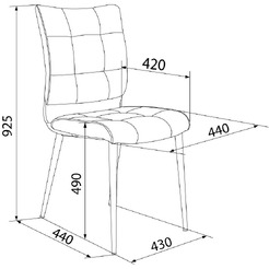 Стул для дома Бюрократ CH-K10_1/LT21