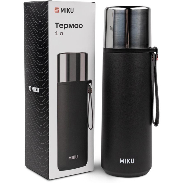 Термос для напитков MIKU TH-CLS-1000B (черный)