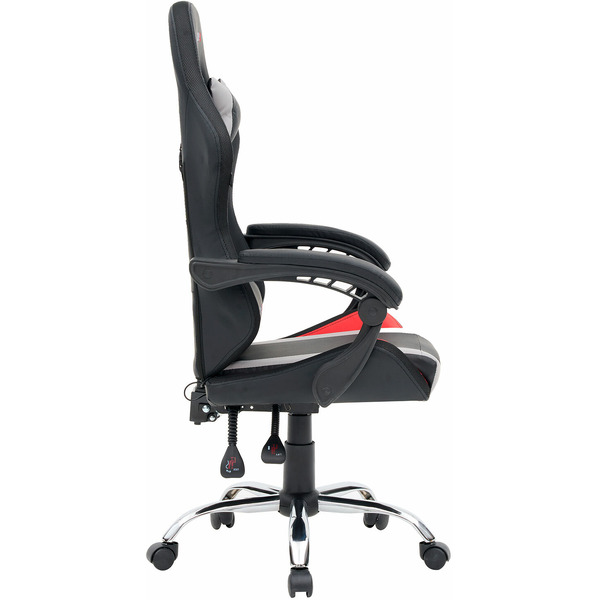 Кресло компьютерное CROMEX Quantum GM-155 (532955) черный/серый/красный