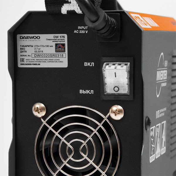 Сварочный инвертор Daewoo Power DW 175