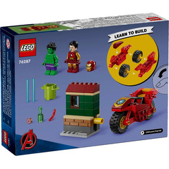 Конструктор LEGO Super Heroes Железный человек на мотоцикле и Халк 76287