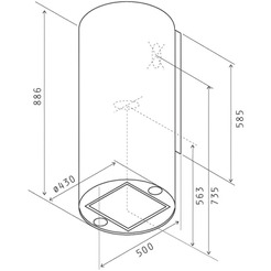 Кухонная вытяжка Jetair Pipe IX/A/43