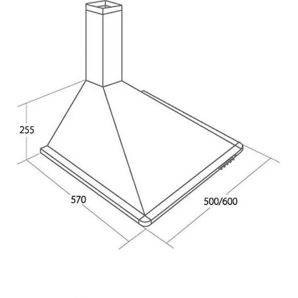 Вытяжка Akpo Elegant Turbo 50 WK-5 (нержавеющая сталь)