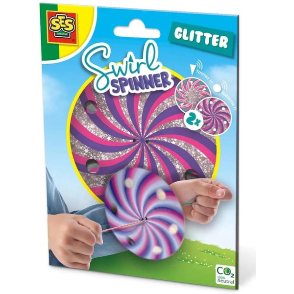 Спиннер-вертушка SES Creative Блестящий с блестками, 2 шт 02225