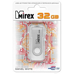 USB Flash MIREX Swiwel White 32GB (13600-FMUSWT32)