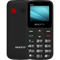Кнопочный телефон Maxvi B100i (черный)
