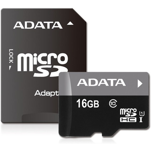 Карта памяти SDHC-micro 16GB ADATA AUSDH16GUICL10-RA1
