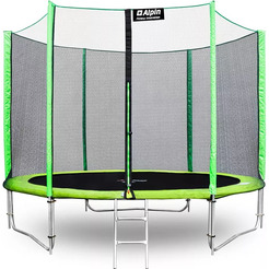 Батут Alpin 3.12 м с защитной сеткой и лестницей